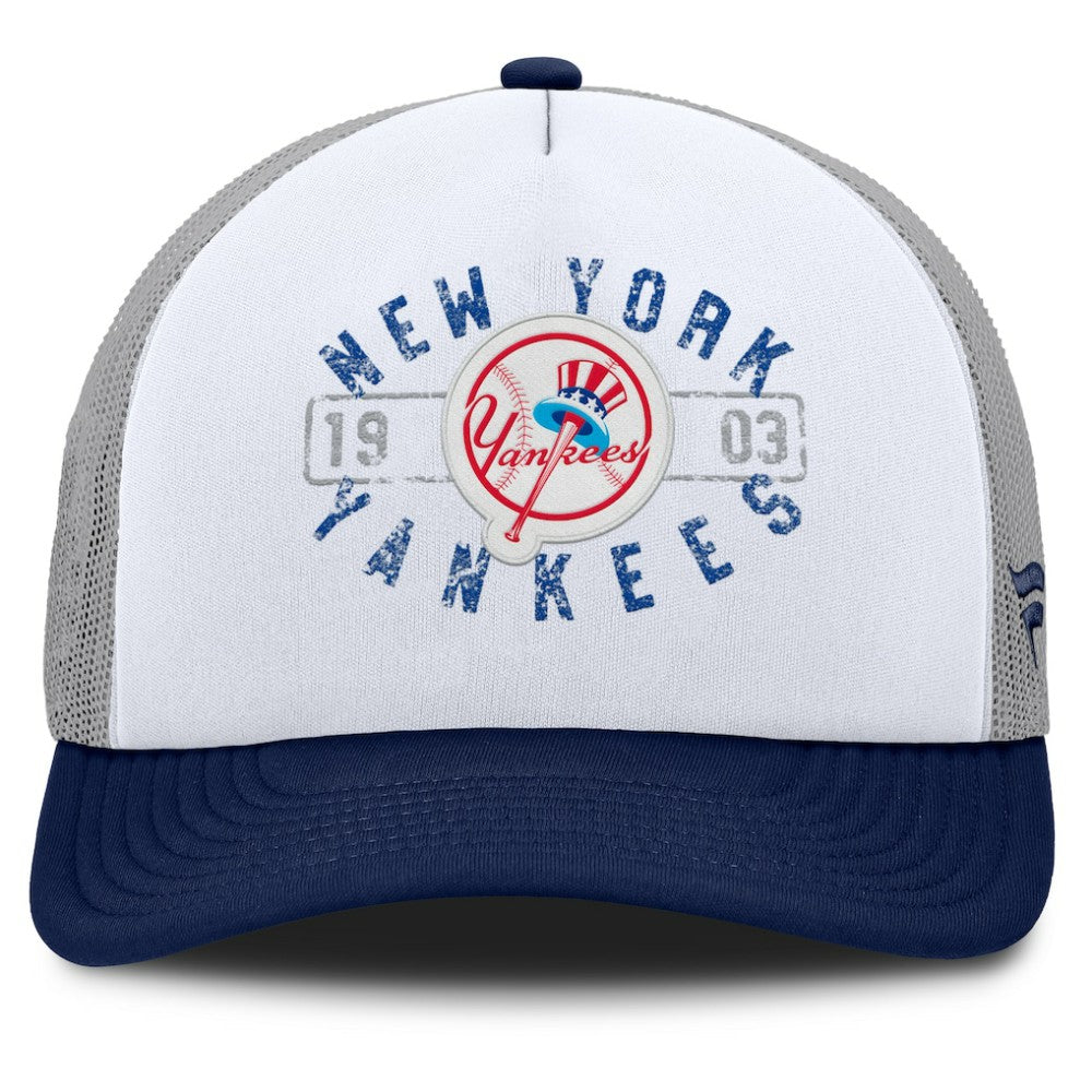 New York Yankees Fanatics Designated A-Frame Foam Front Trucker Adjustable Hat Online