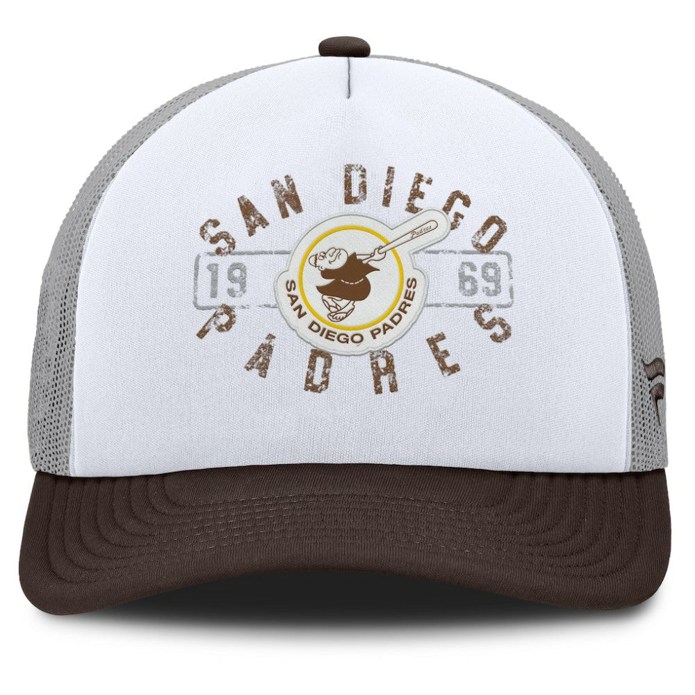 San Diego Padres Fanatics Designated A-Frame Foam Front Trucker Adjustable Hat Near Me
