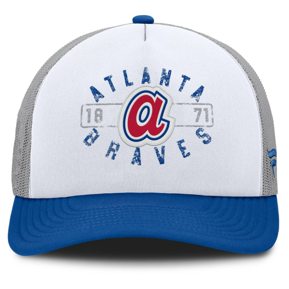 Atlanta Braves Fanatics Designated A-Frame Foam Front Trucker Adjustable Hat Sale