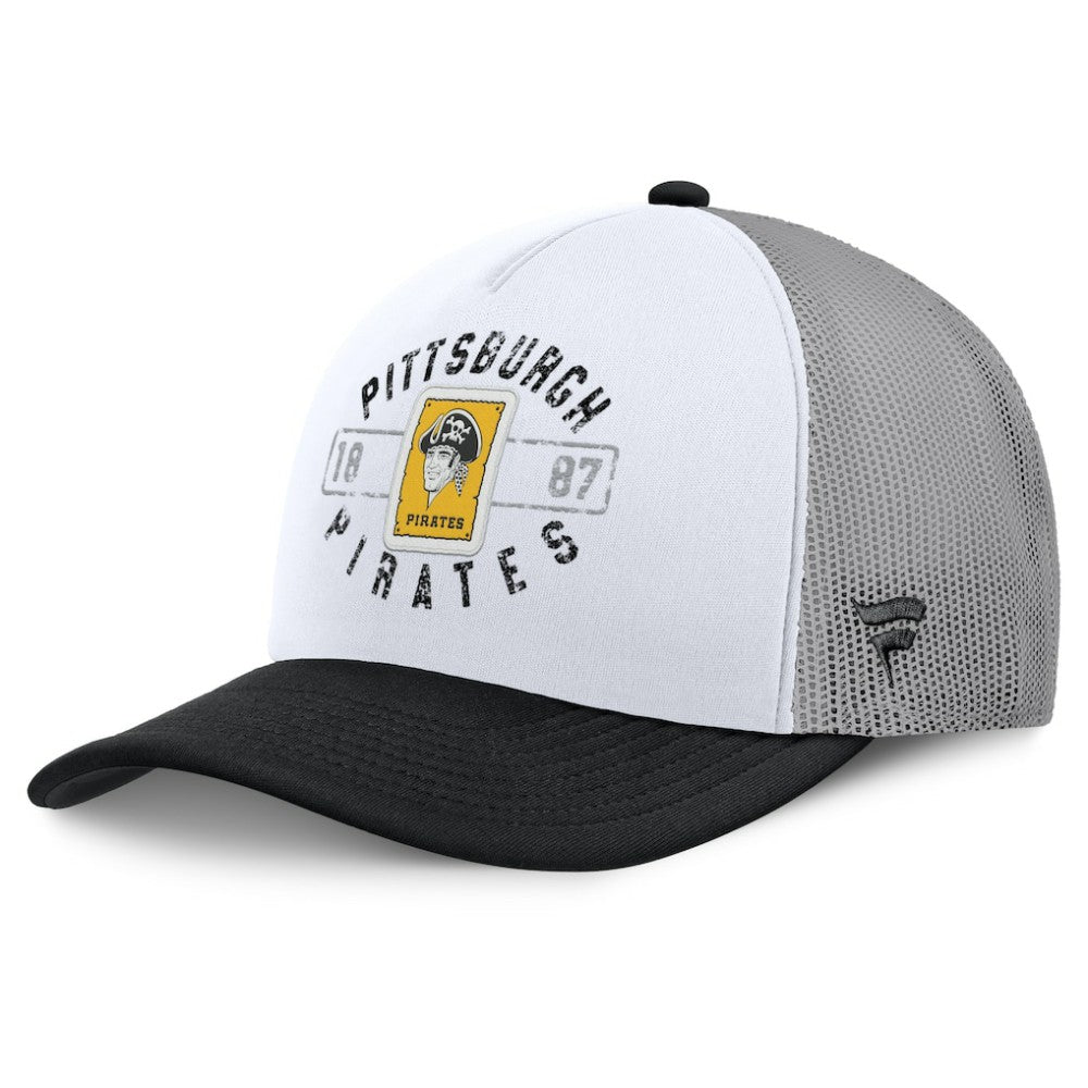 Pittsburgh Pirates Fanatics Designated A-Frame Foam Front Trucker Adjustable Hat Online