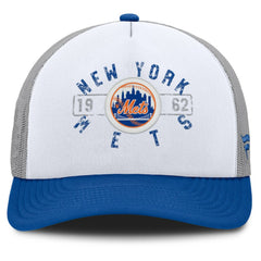 New York Mets Fanatics Designated A-Frame Foam Front Trucker Adjustable Hat Online