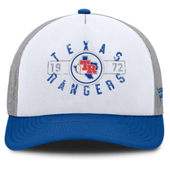 Texas Rangers Fanatics Designated A-Frame Foam Front Trucker Adjustable Hat Sale