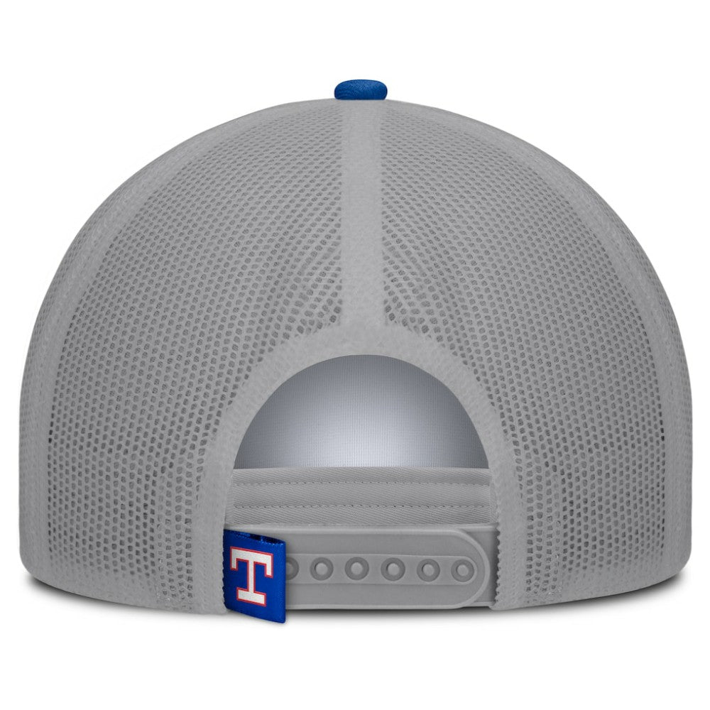 Texas Rangers Fanatics Designated A-Frame Foam Front Trucker Adjustable Hat Sale