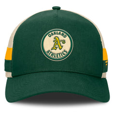 Athletics Fanatics Inherited Side Stripe Trucker Adjustable Hat Discount