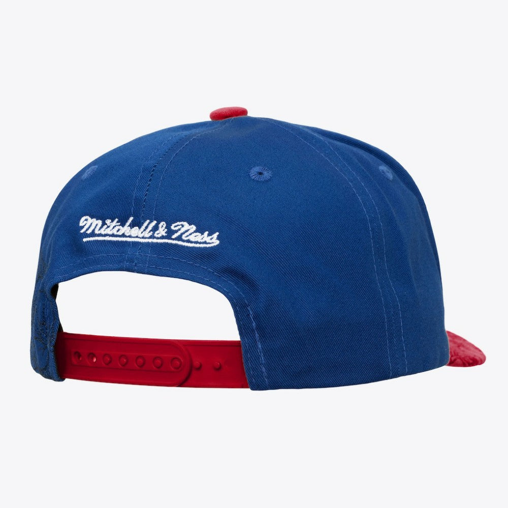 Washington Capitals Mitchell & Ness May Flowers Pro Crown Adjustable Hat - Blue/Red | NHL discount