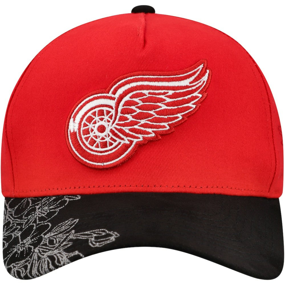 Detroit Red Wings Mitchell & Ness May Flowers Pro Crown Adjustable Hat - Red/Black | NHL online