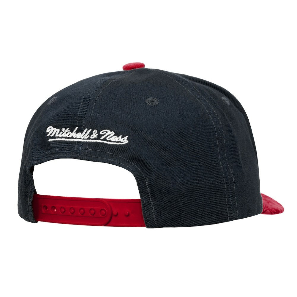 New Jersey Devils Mitchell & Ness May Flowers Pro Crown Adjustable Hat - Black/Red | NHL Clearance