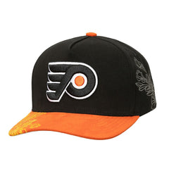 Philadelphia Flyers Mitchell & Ness May Flowers Pro Crown Adjustable Hat - Black/Orange | NHL online