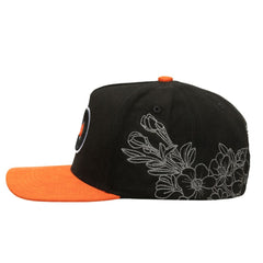 Philadelphia Flyers Mitchell & Ness May Flowers Pro Crown Adjustable Hat - Black/Orange | NHL online
