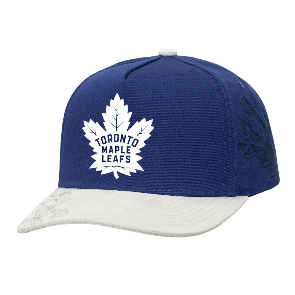 Toronto Maple Leafs Mitchell & Ness May Flowers Pro Crown Adjustable Hat - Blue/Gray | NHL sale