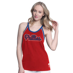 Philadelphia Phillies G-III 4Her by Carl Banks Women's Curveball Racerback Tank Top for sale