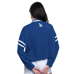 Los Angeles Dodgers Starter Women's Power Play Cropped Pullover Sweatshirt Discount