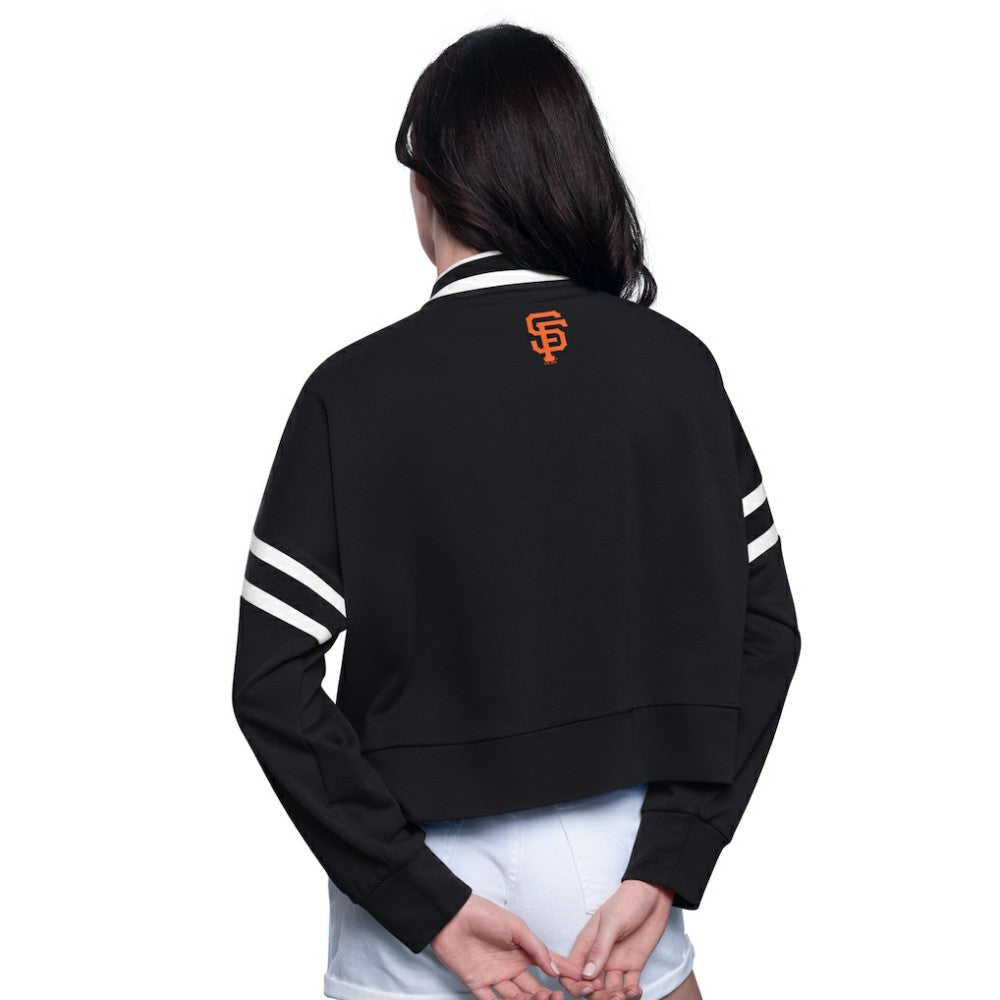 San Francisco Giants Starter Women's Power Play Cropped Pullover Sweatshirt Discount