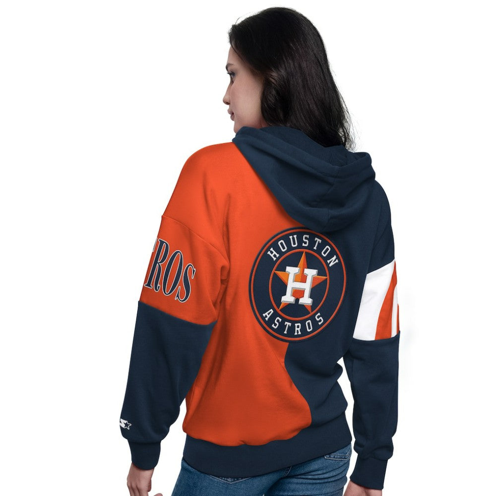 Houston Astros Starter Women's Curve Ball Full Zip Hoodie Sweatshirt for sale
