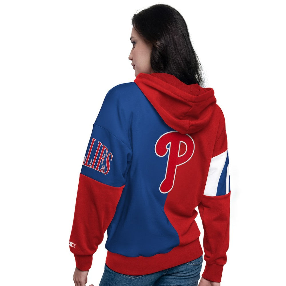 Philadelphia Phillies Starter Women's Curve Ball Full Zip Hoodie Sweatshirt Near Me