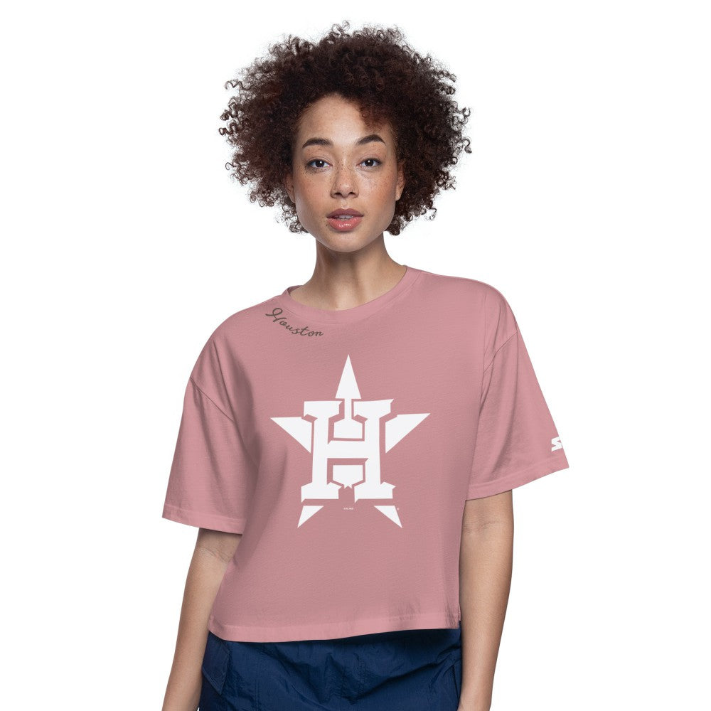 Houston Astros Starter Women's Play the Ball Boxy Cropped T-Shirt Online