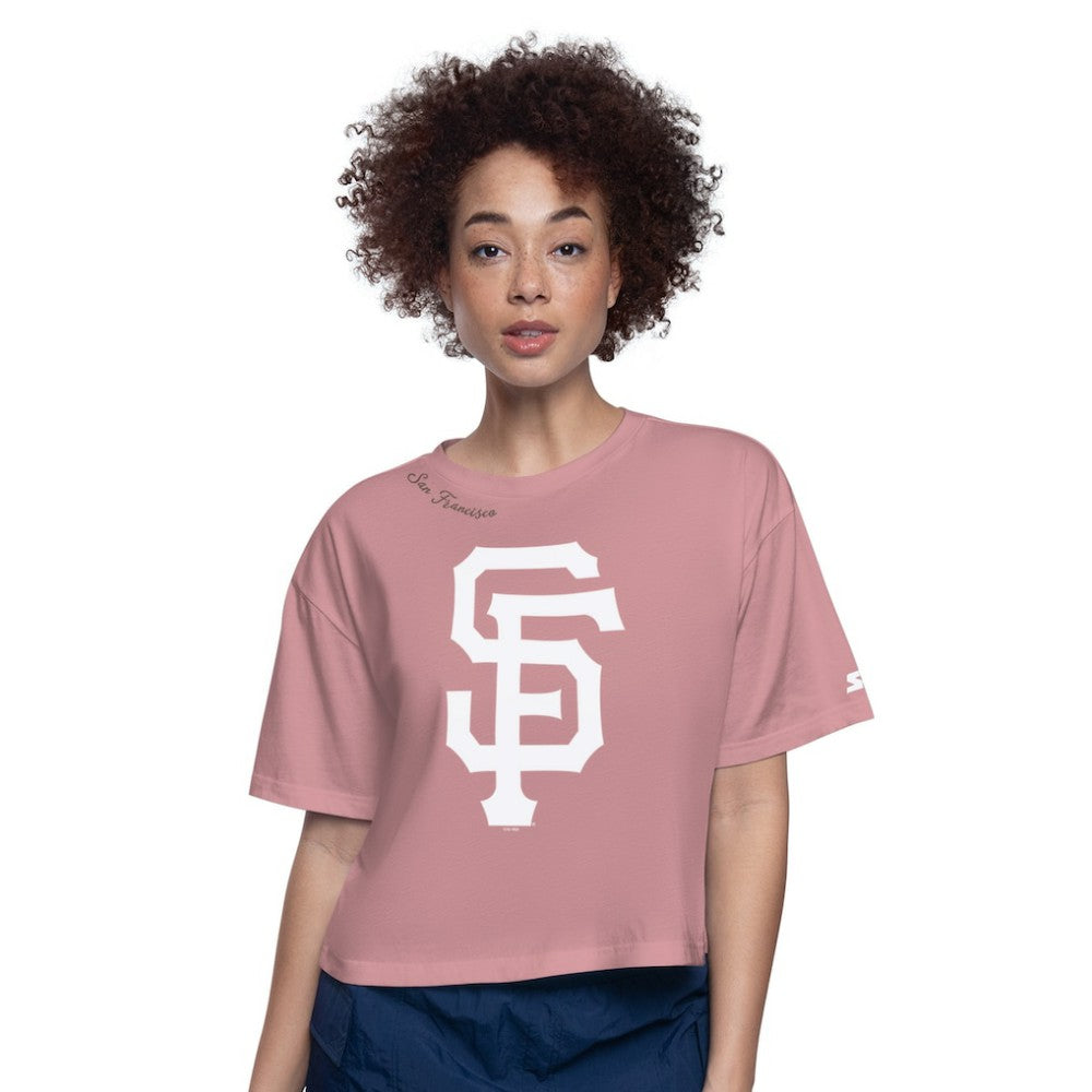 San Francisco Giants Starter Women's Play the Ball Boxy Cropped T-Shirt Online