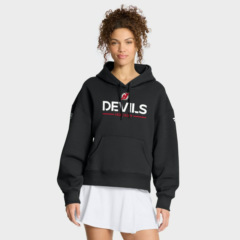 New Jersey Devils Fanatics Women's Authentic Pro Primary Pullover Hoodie - Black | Fanatics Clearance