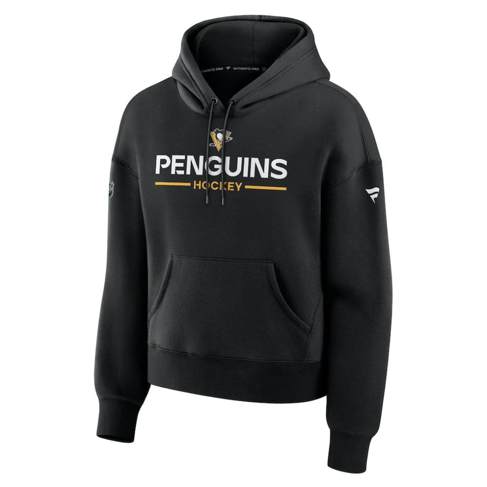 Pittsburgh Penguins Fanatics Women's Authentic Pro Primary Pullover Hoodie - Black | Fanatics online
