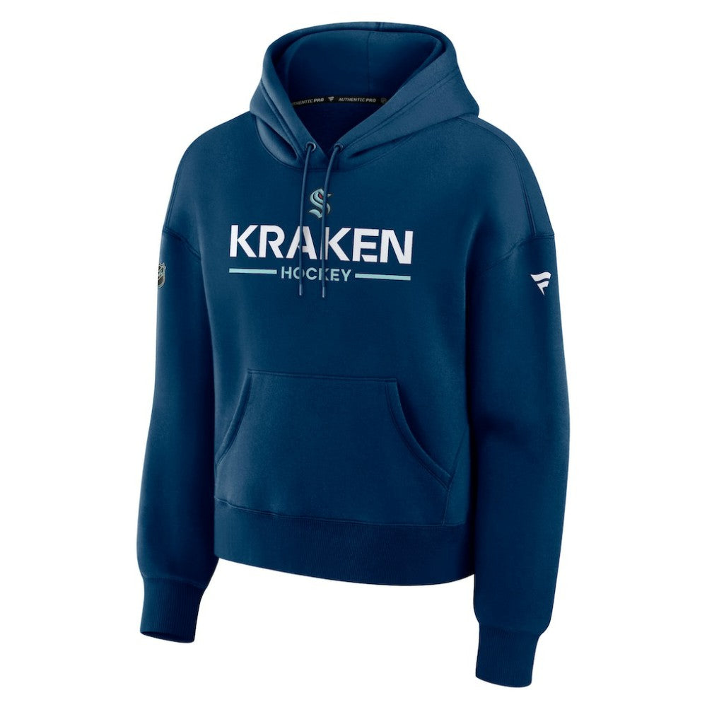 Seattle Kraken Fanatics Women's Authentic Pro Primary Pullover Hoodie - Deep Sea Blue | Fanatics Clearance
