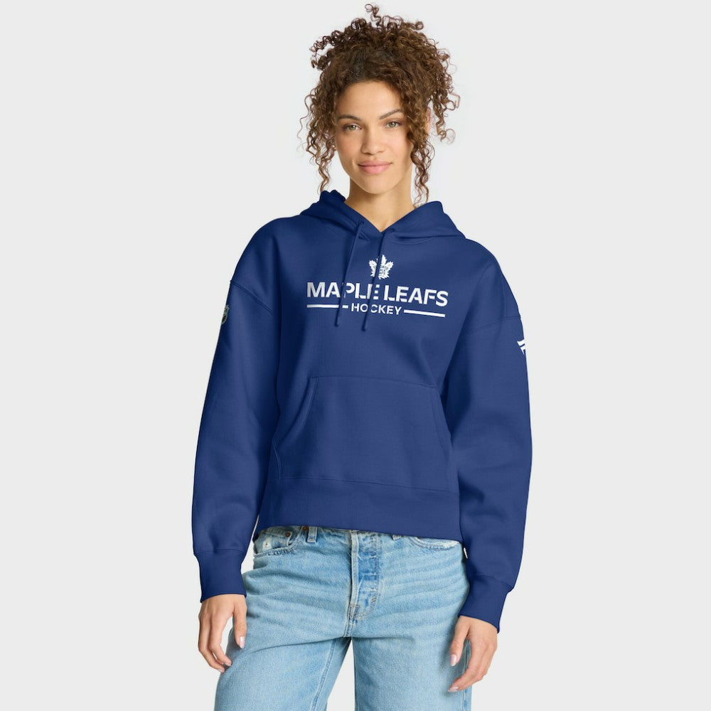 Toronto Maple Leafs Fanatics Women's Authentic Pro Primary Pullover Hoodie - Blue | Fanatics Lifestyle