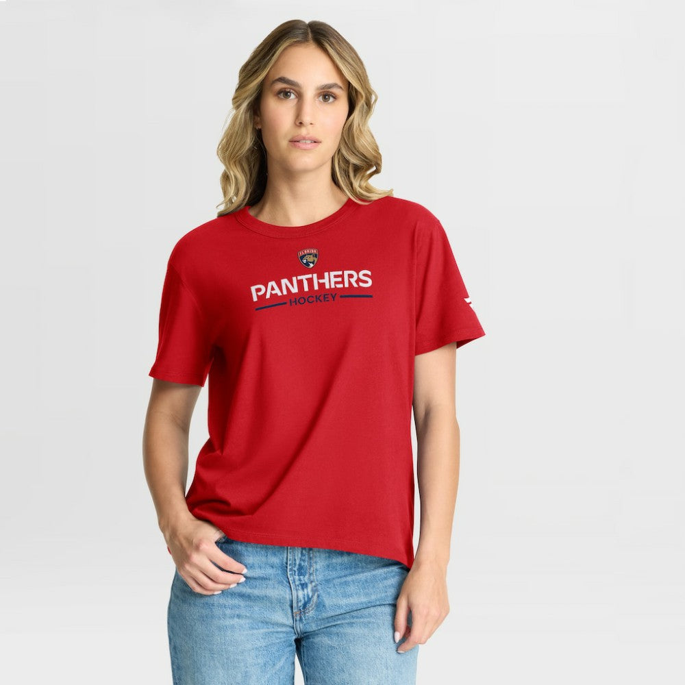 Florida Panthers Fanatics Women's Authentic Pro Primary T-Shirt - Red | Fanatics on sale