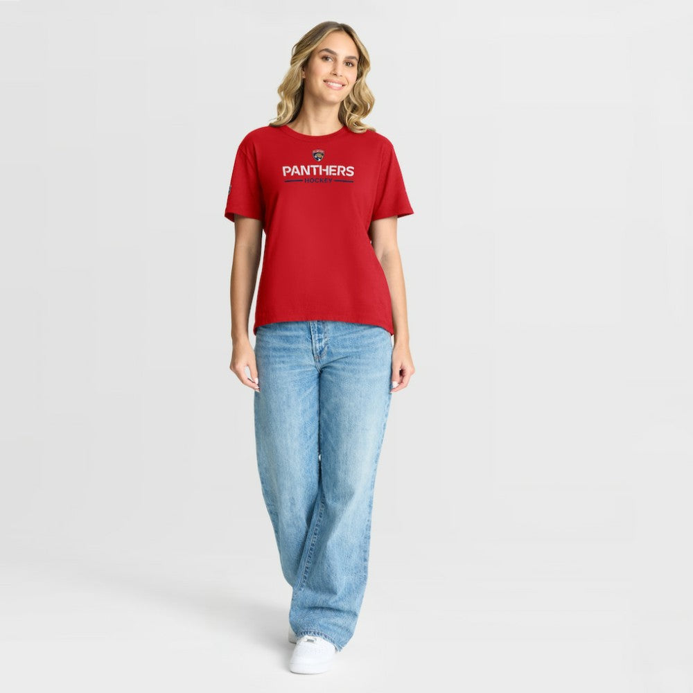 Florida Panthers Fanatics Women's Authentic Pro Primary T-Shirt - Red | Fanatics on sale