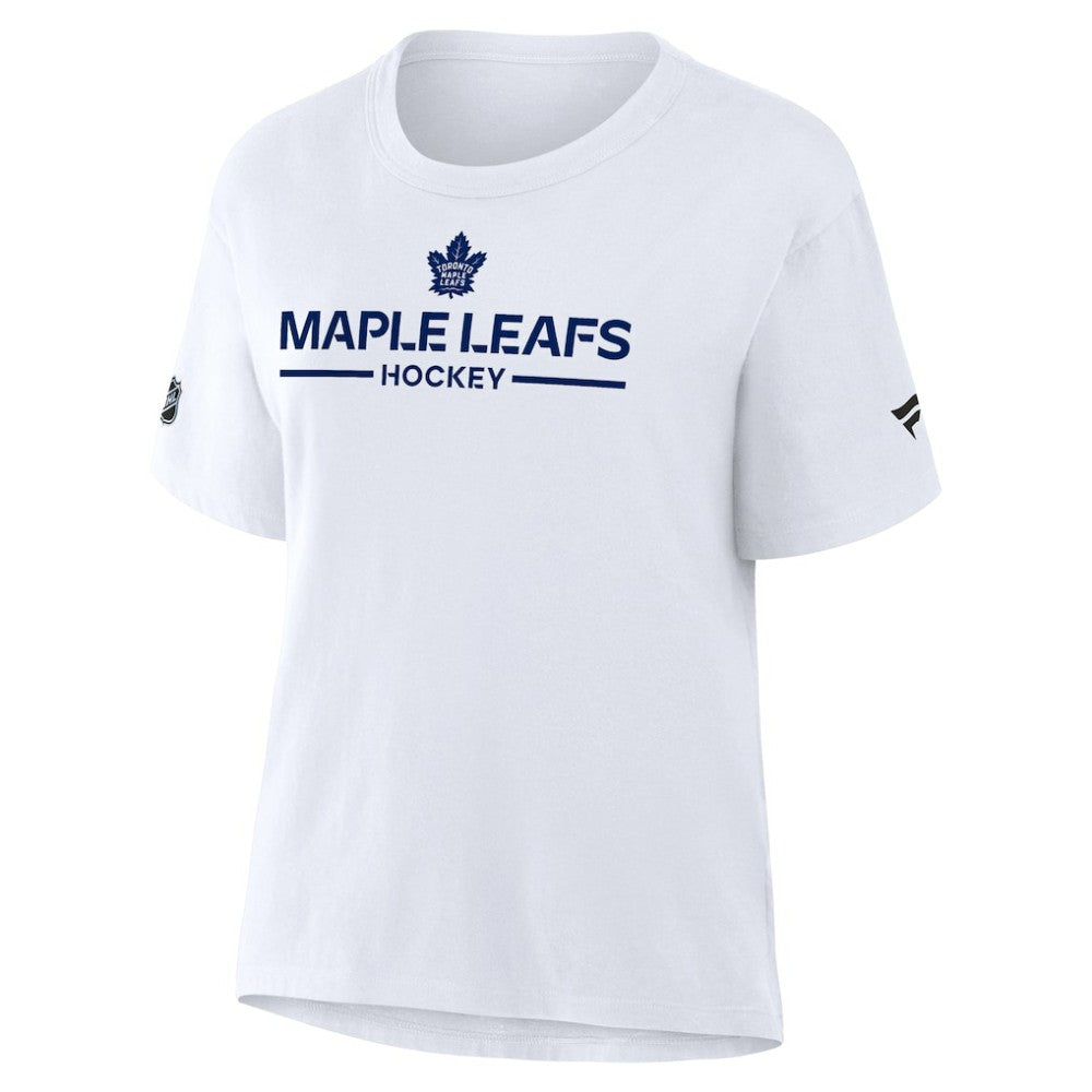 Toronto Maple Leafs Fanatics Women's Authentic Pro Primary T-Shirt - White | Fanatics Lifestyle