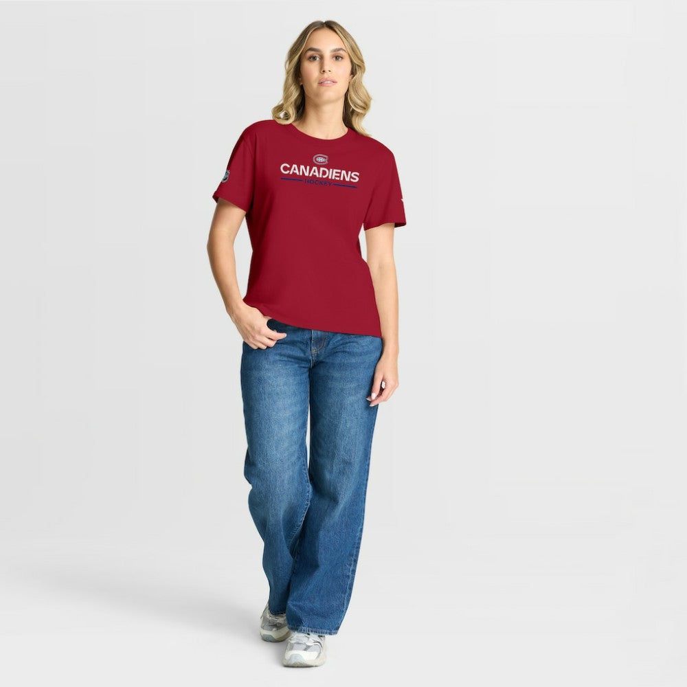 Montreal Canadiens Fanatics Women's Authentic Pro Primary T-Shirt - Red | Fanatics online