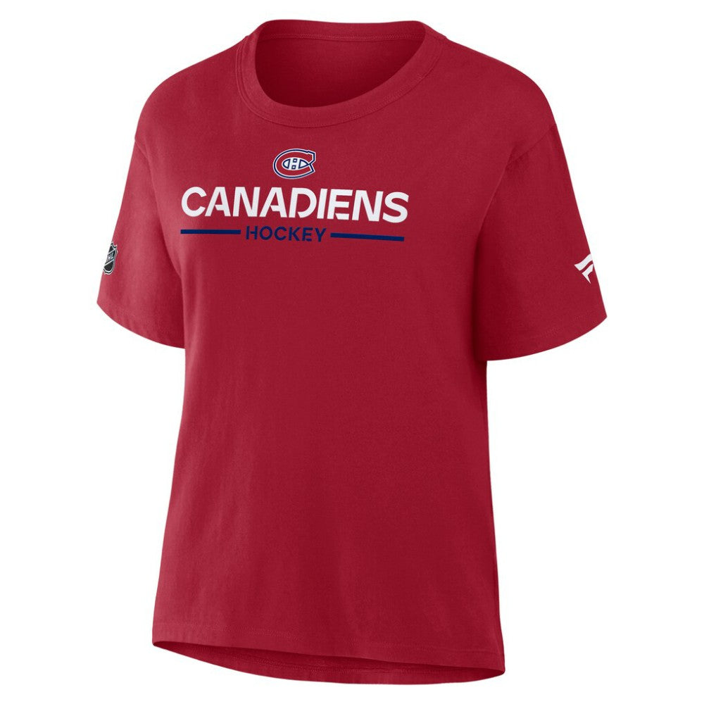 Montreal Canadiens Fanatics Women's Authentic Pro Primary T-Shirt - Red | Fanatics online