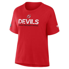 New Jersey Devils Fanatics Women's Authentic Pro Primary T-Shirt - Red | Fanatics online