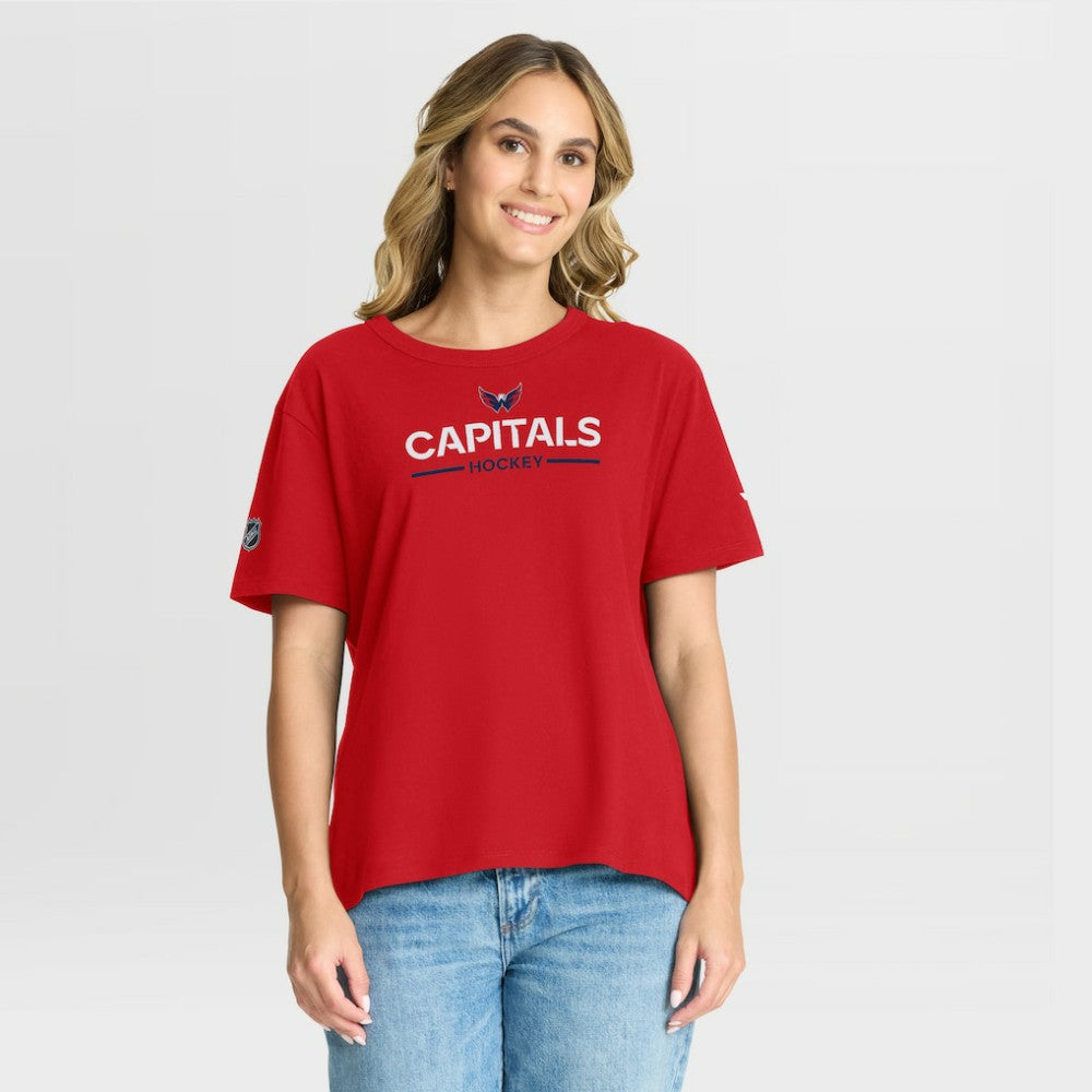 Washington Capitals Fanatics Women's Authentic Pro Primary T-Shirt - Red | Fanatics Clearance