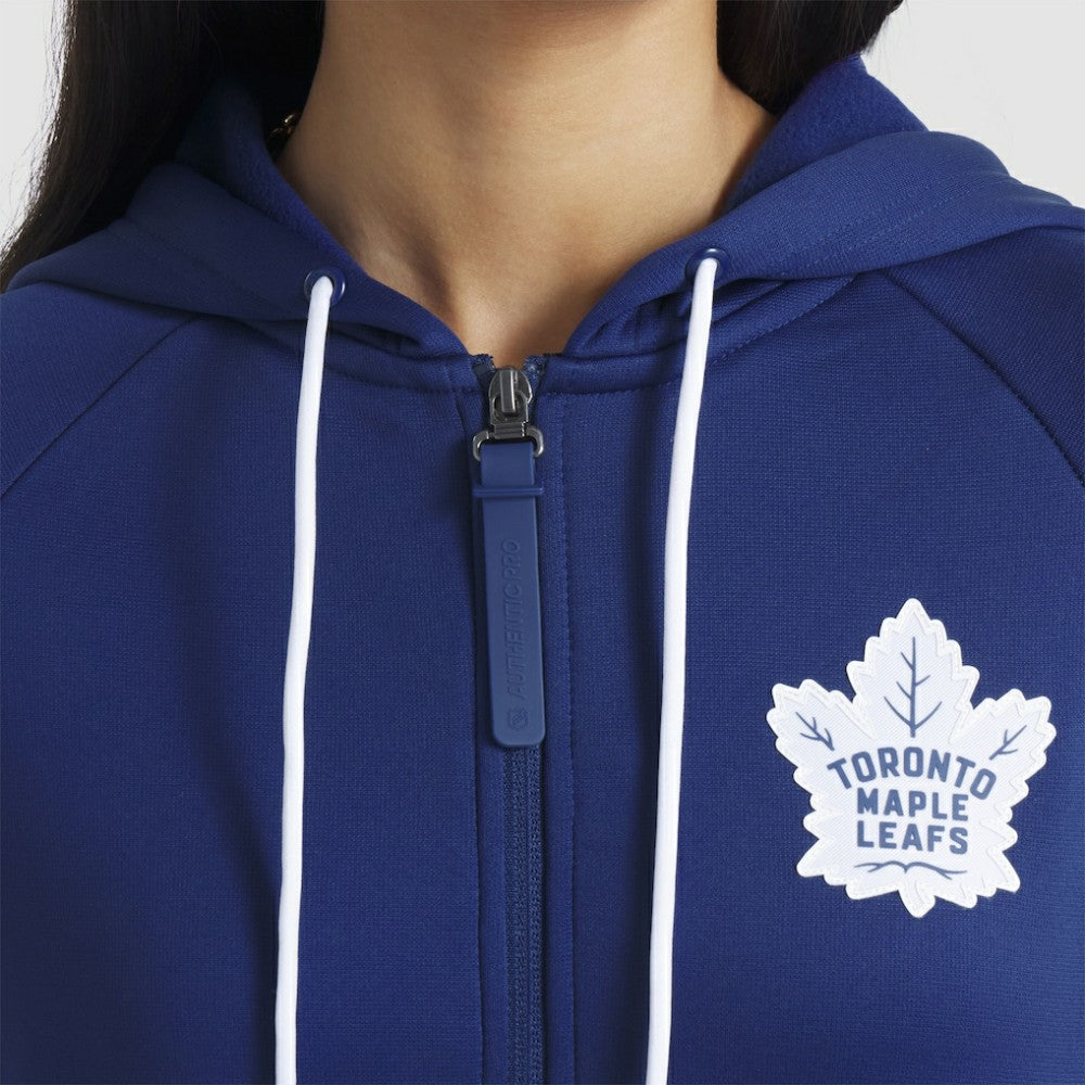 Toronto Maple Leafs Fanatics Women's Authentic Pro Rink Raglan Full-Zip Hoodie - Blue | Fanatics online