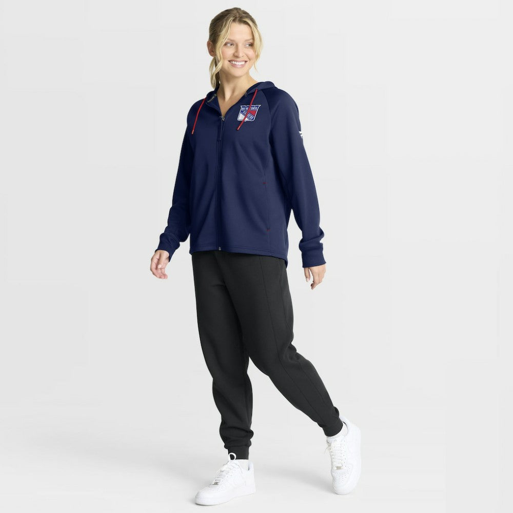 New York Rangers Fanatics Women's Authentic Pro Rink Raglan Full-Zip Hoodie - Navy | Fanatics on sale
