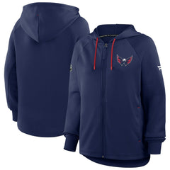 Washington Capitals Fanatics Women's Authentic Pro Rink Raglan Full-Zip Hoodie - Navy | Fanatics sale