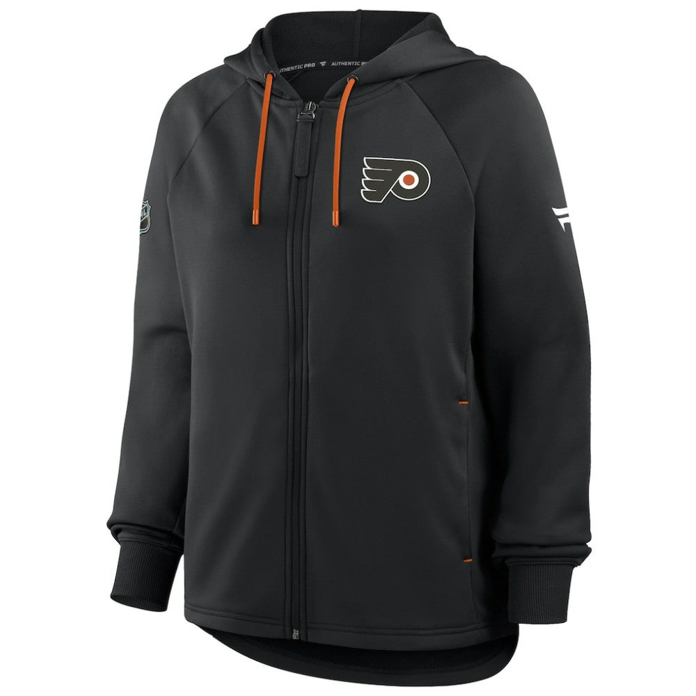 Philadelphia Flyers Fanatics Women's Authentic Pro Rink Raglan Full-Zip Hoodie - Black | Fanatics discount