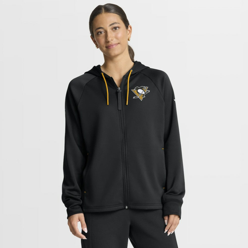 Pittsburgh Penguins Fanatics Women's Authentic Pro Rink Raglan Full-Zip Hoodie - Black | Fanatics near me
