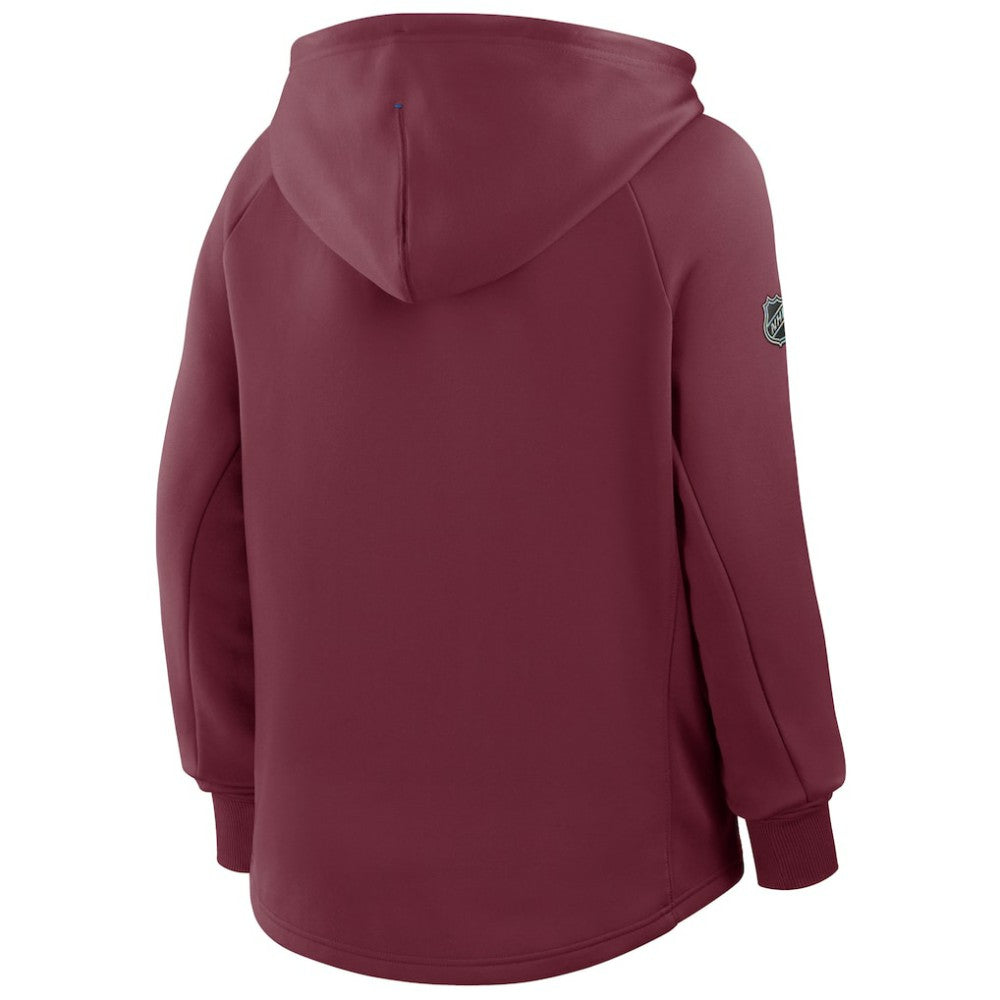 Colorado Avalanche Fanatics Women's Authentic Pro Rink Raglan Full-Zip Hoodie - Burgundy | Fanatics online