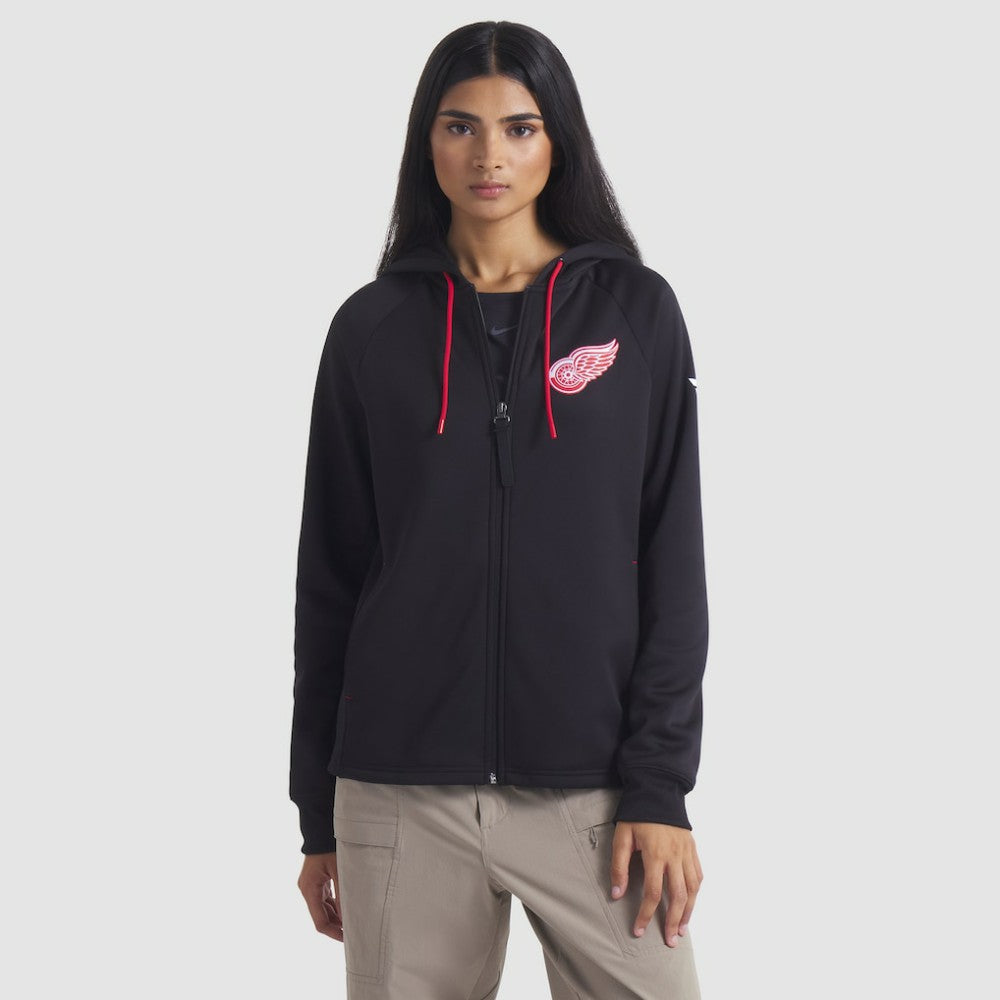 Detroit Red Wings Fanatics Women's Authentic Pro Rink Raglan Full-Zip Hoodie - Black | Fanatics on sale