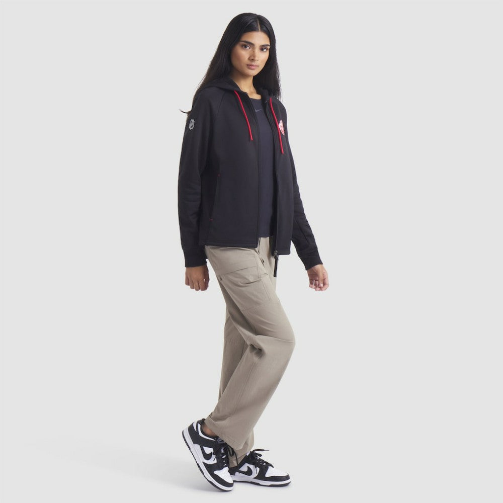 Detroit Red Wings Fanatics Women's Authentic Pro Rink Raglan Full-Zip Hoodie - Black | Fanatics on sale