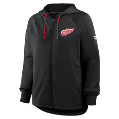 Detroit Red Wings Fanatics Women's Authentic Pro Rink Raglan Full-Zip Hoodie - Black | Fanatics on sale