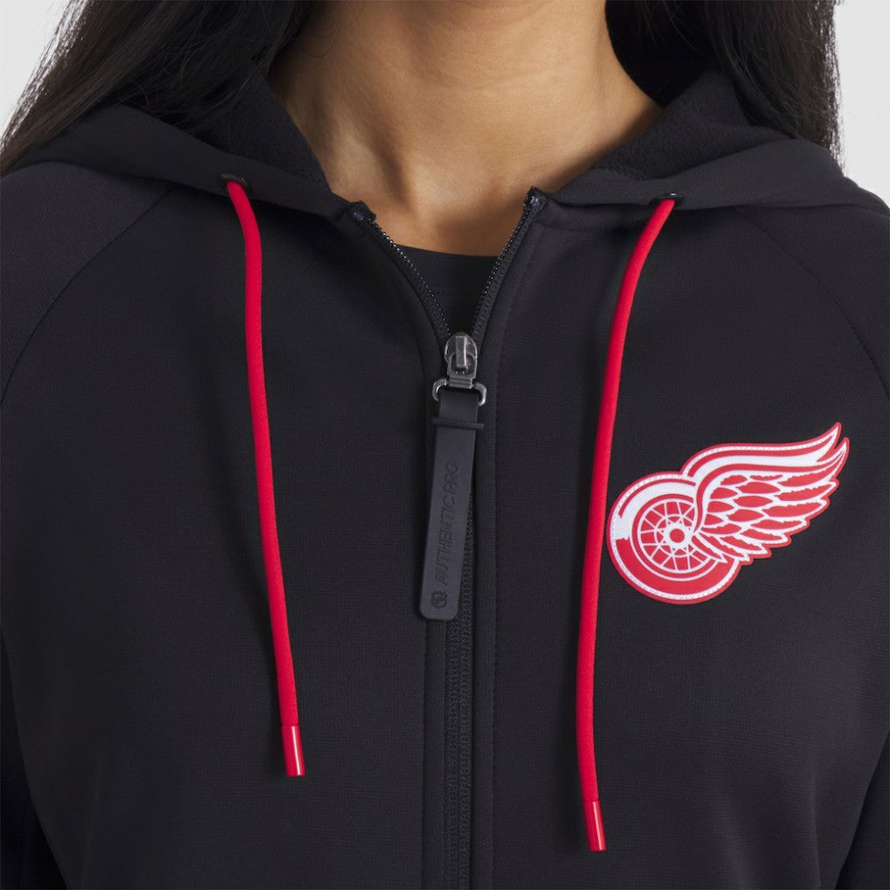 Detroit Red Wings Fanatics Women's Authentic Pro Rink Raglan Full-Zip Hoodie - Black | Fanatics on sale