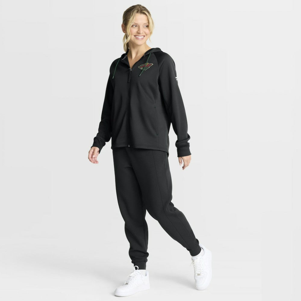 Minnesota Wild Fanatics Women's Authentic Pro Rink Raglan Full-Zip Hoodie - Black | Fanatics discount