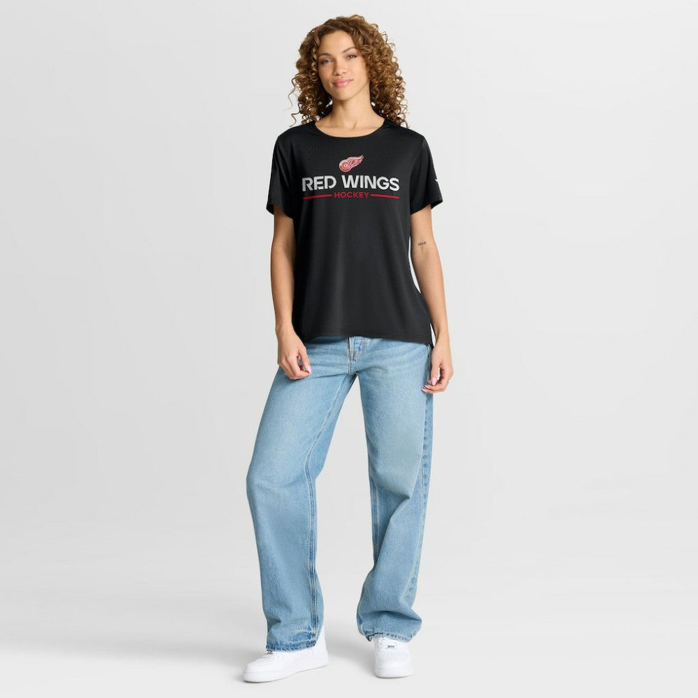 Detroit Red Wings Fanatics Women's Authentic Pro Rink Tech T-Shirt - Black | Fanatics discount