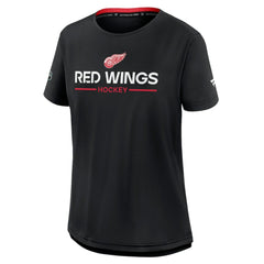 Detroit Red Wings Fanatics Women's Authentic Pro Rink Tech T-Shirt - Black | Fanatics discount