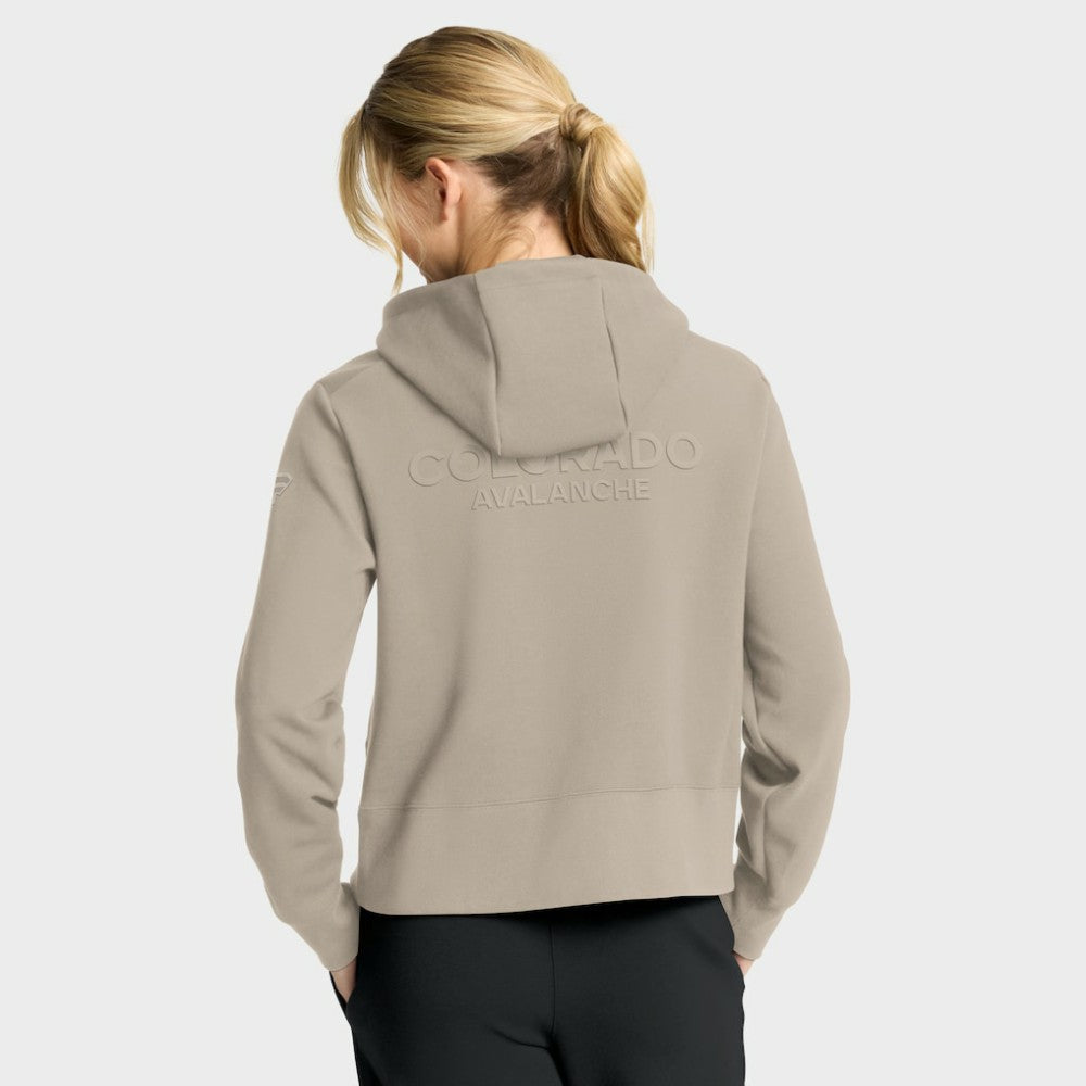 Colorado Avalanche Fanatics Women's Authentic Pro Road Tri-Blend Quarter-Zip Hoodie - Tan | Fanatics discount