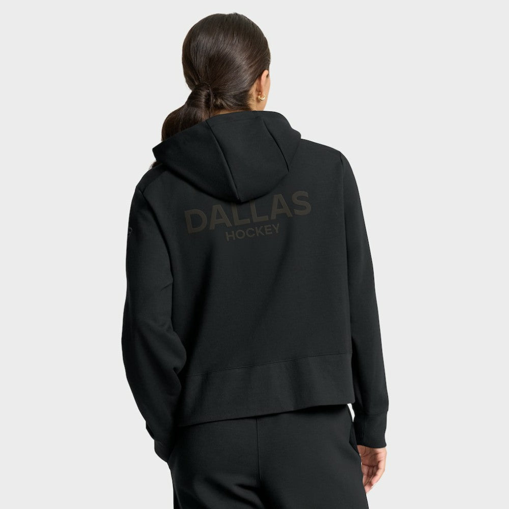 Dallas Stars Fanatics Women's Authentic Pro Road Tri-Blend Quarter-Zip Hoodie - Black | Fanatics sale