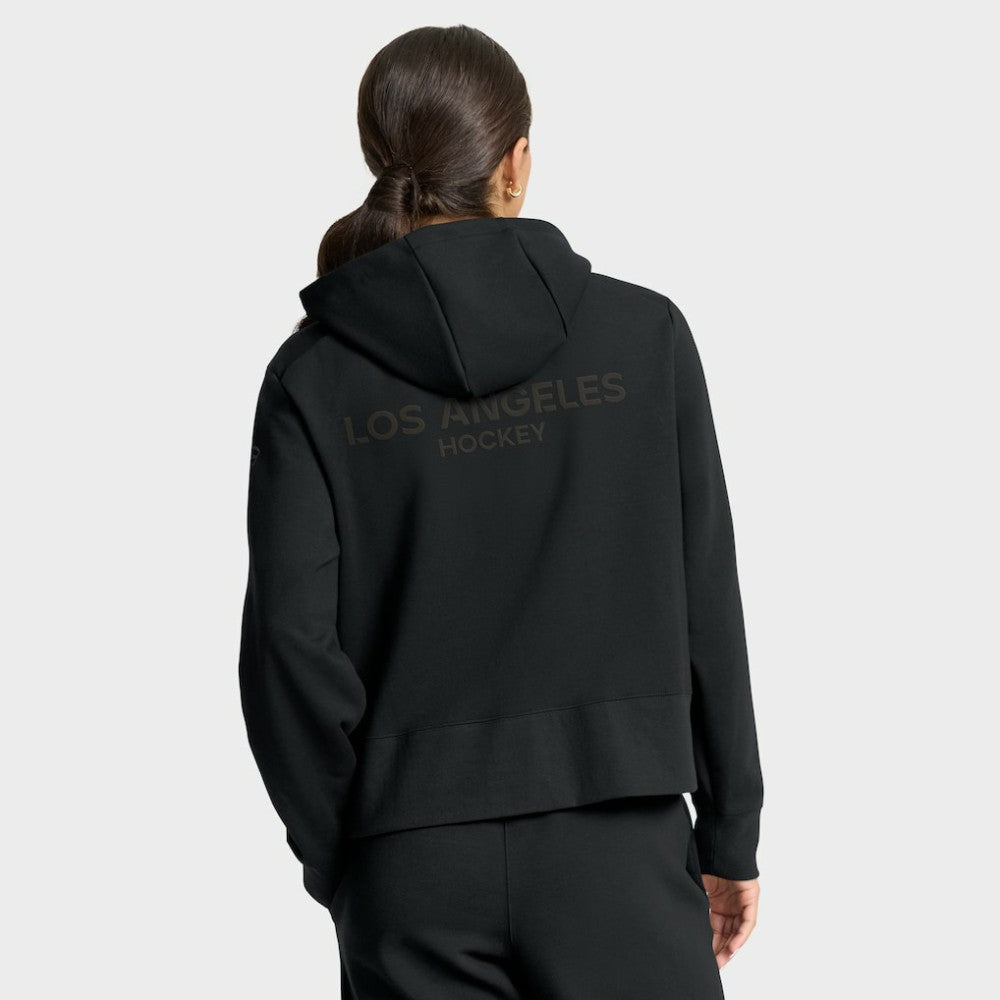 Los Angeles Kings Fanatics Women's Authentic Pro Road Tri-Blend Quarter-Zip Hoodie - Black | Fanatics sale