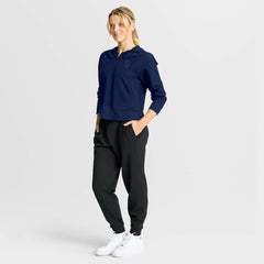Seattle Kraken Fanatics Women's Authentic Pro Road Tri-Blend Quarter-Zip Hoodie - Deep Sea Blue | Fanatics discount