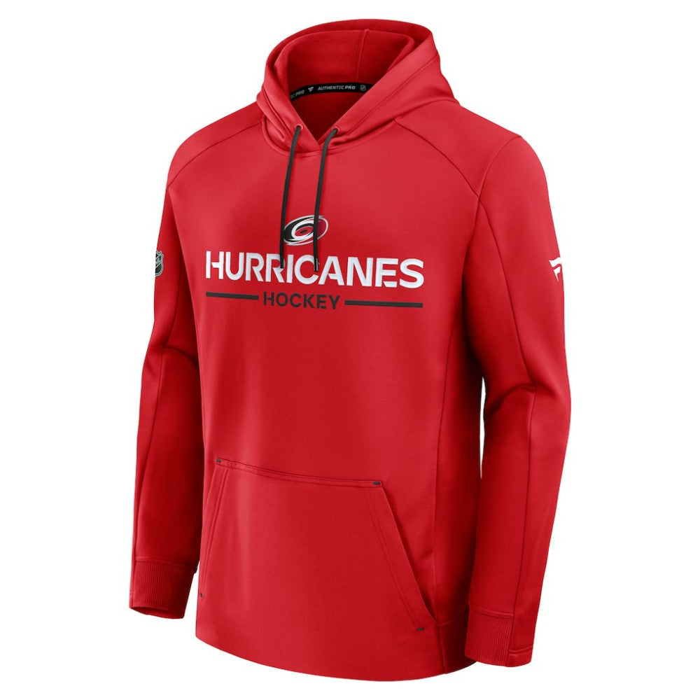 Carolina Hurricanes Fanatics Authentic Pro Rink Hoodie - Red | Fanatics Clearance